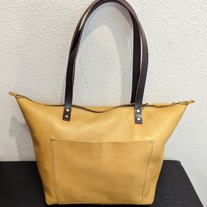 Portland Leather Goods - Honeycomb Large Tote zippered - new